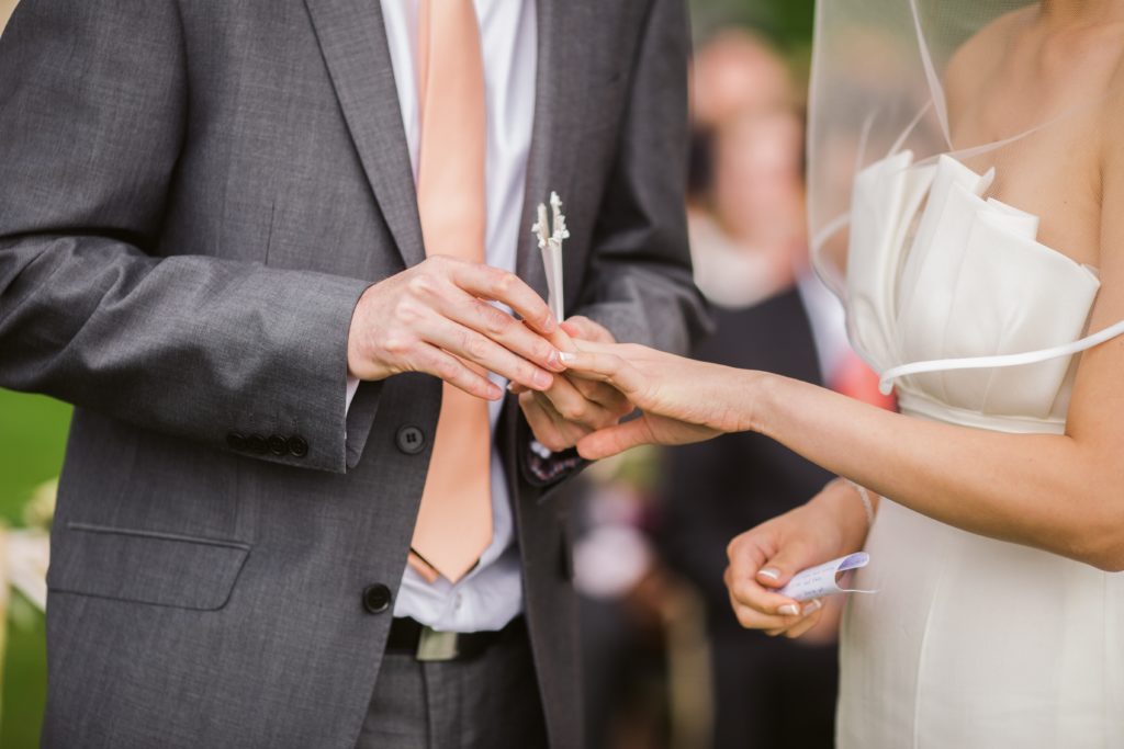 Em qual das mãos se usa a aliança de casamento?